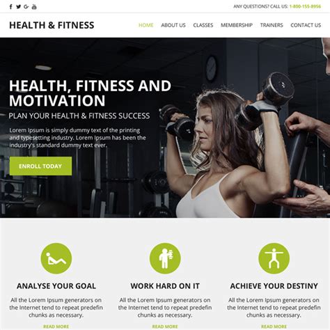 12 fitness website templates to get your business in .